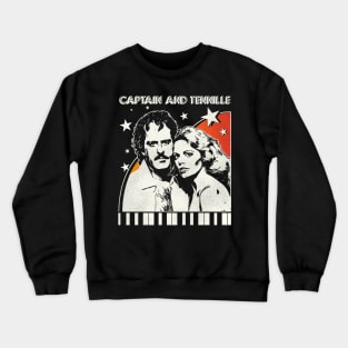 Captain and Tennille 70s Concert Fade Crewneck Sweatshirt